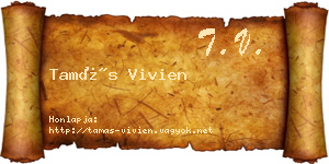 Tamás Vivien névjegykártya